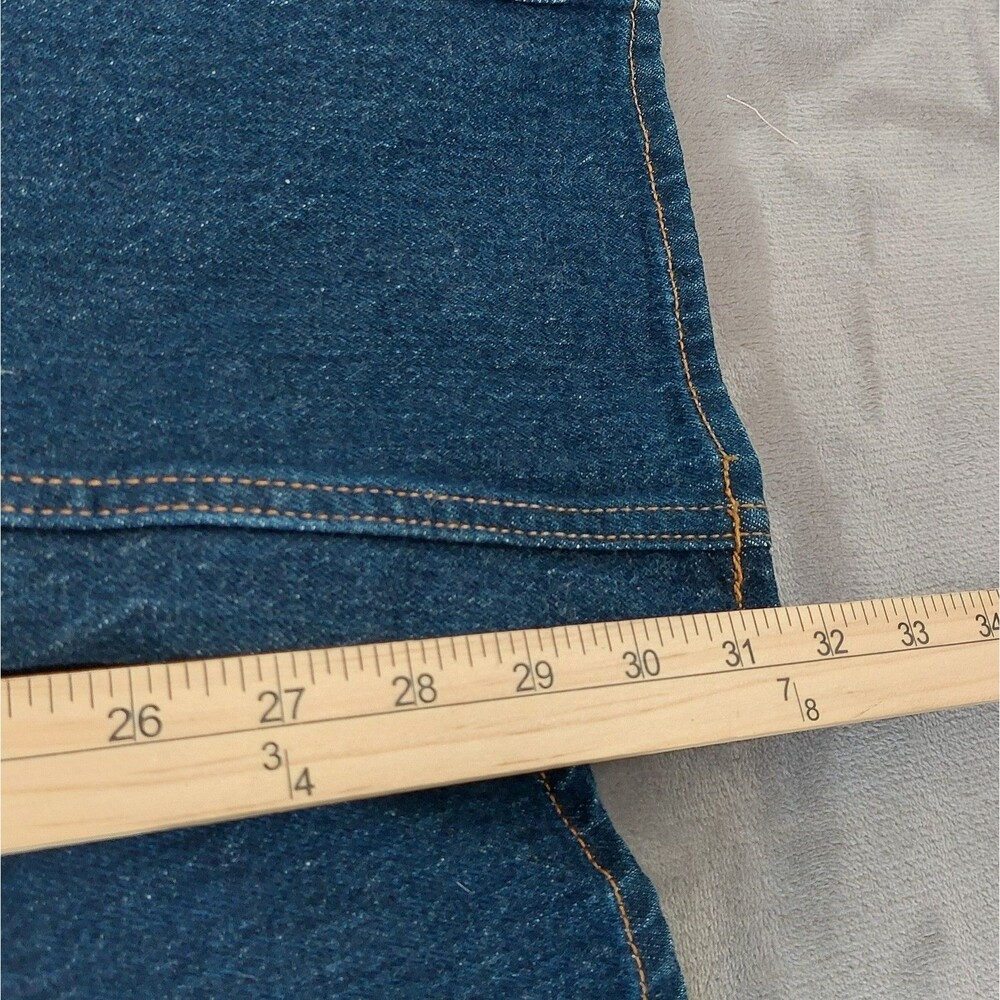 Abercrombie & Fitch The Vintage Flare High Rise Curve Love Women's 32 Dark Wash - Picture 10 of 11